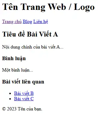 Thẻ ngữ nghĩa của HTML5
