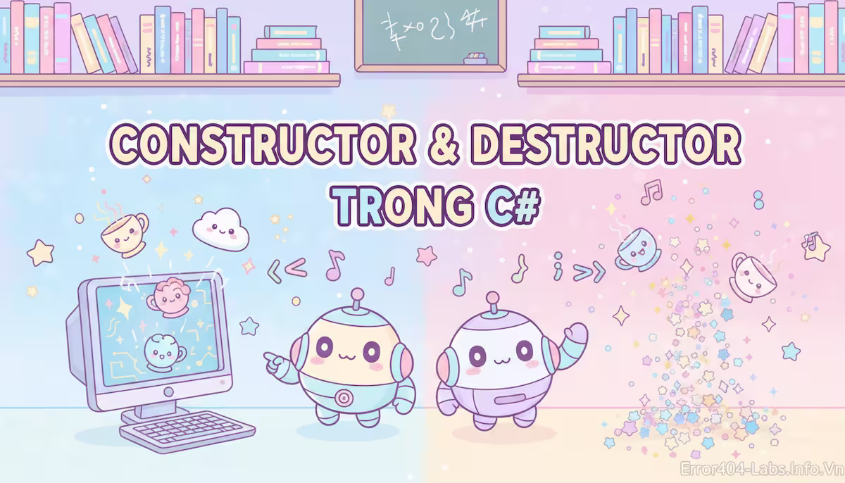 🚀🐣 Hàm Khởi Tạo & Hàm Hủy Trong C# — Sinh Ra & Biến Mất Của Một Đối Tượng ✨💻