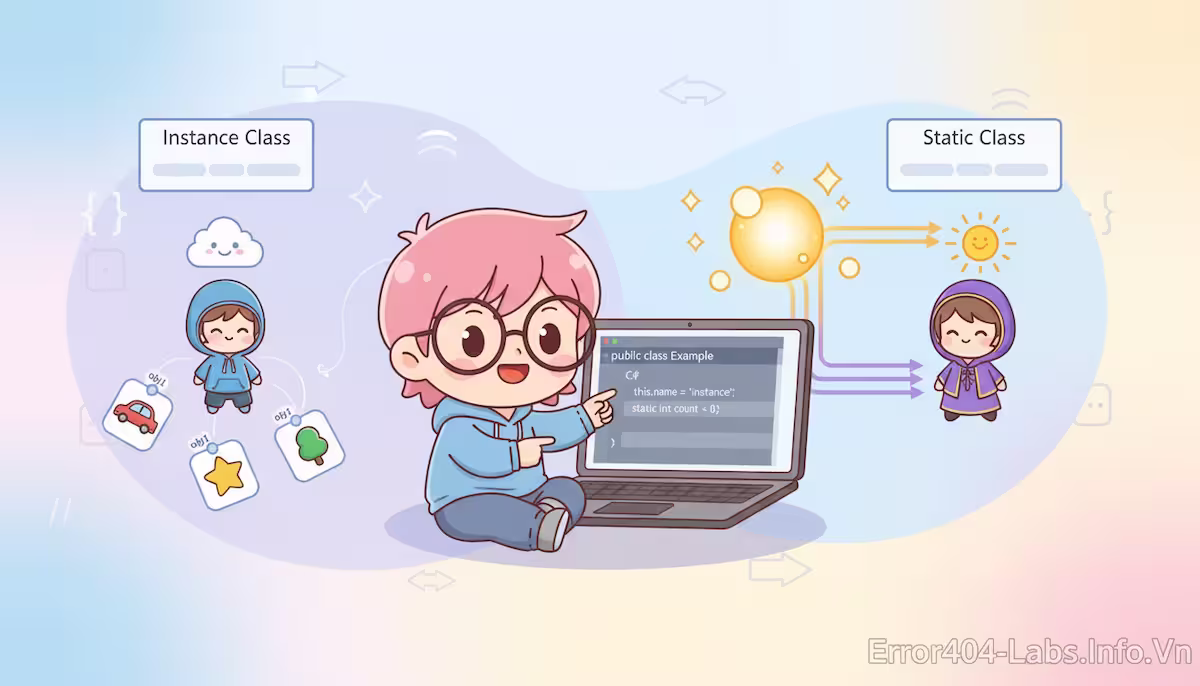 🧠📦 this và 🏢⚡ static trong C#